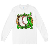 White Morehead Baseball Liver Cancer Long Sleeve Tee - texasbilliewilder