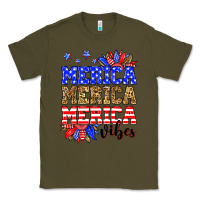 Army Green Merica merica merica vibes Classic Tee - Neo Western