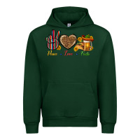 Forest Green Peace Love Fiesta Urban Hoodie - BundleAndBundleShop