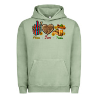 Pigment Oil Green Peace Love Fiesta Urban Hoodie - BundleAndBundleShop
