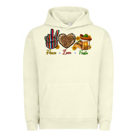 Pigment Pistachio Peace Love Fiesta Urban Hoodie - BundleAndBundleShop
