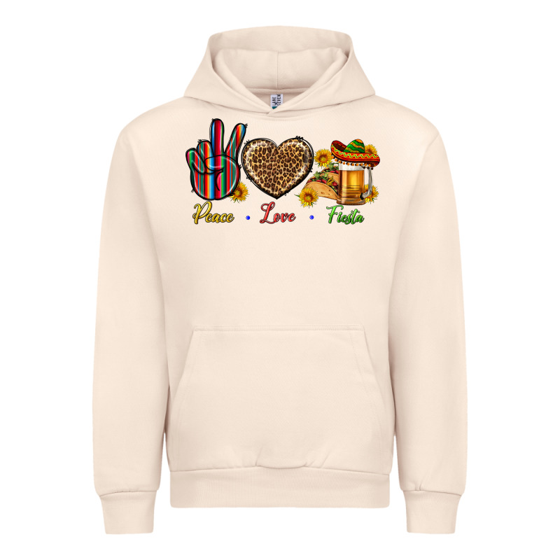 Peace Love Fiesta Urban Hoodie by BundleAndBundleShop | Teevron