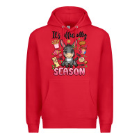 Red its officially season Premium Hoodie - MaliasSmallBusiness