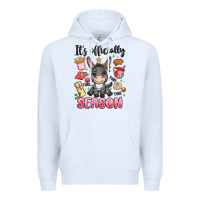 White its officially season Premium Hoodie - MaliasSmallBusiness