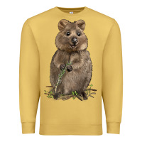 Antique Gold Quokka Premium Sweatshirt - LillyAllenDesigns