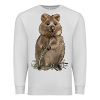 Dove Grey Quokka Premium Sweatshirt - LillyAllenDesigns