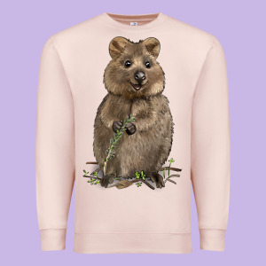 Quokka Premium Sweatshirt Designed By Lillyallendesigns