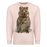 Pale Pink Quokka Premium Sweatshirt - LillyAllenDesigns