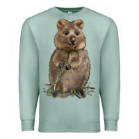 Seafoam Quokka Premium Sweatshirt - LillyAllenDesigns