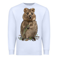 White Quokka Premium Sweatshirt - LillyAllenDesigns