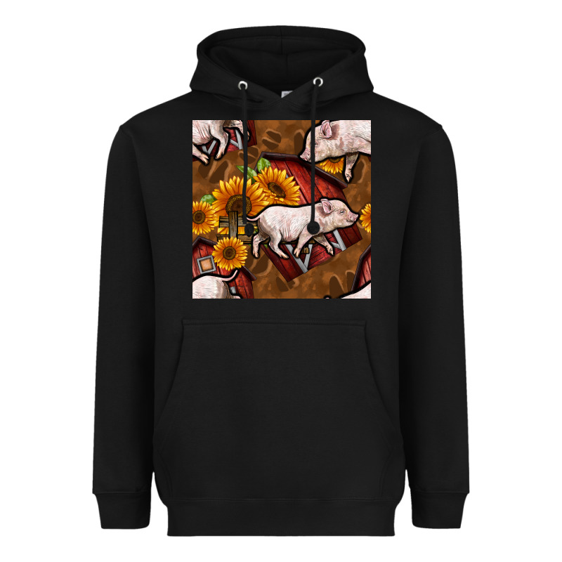 Pig And Barn Heavyweight Hoodie by BundleAndBundleShop | Teevron