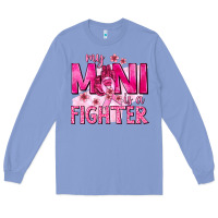 Colony Blue My Mini Is a Fighter with Ribbon Long Sleeve Tee - texasbilliewilder