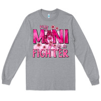 Heather Grey My Mini Is a Fighter with Ribbon Long Sleeve Tee - texasbilliewilder