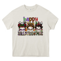 Cream happy hallothanksmas Heavy Core Tee - SublimationCraftShop