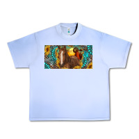 Grape Ice horse and desert with sunflowers gemstone Urban Heavy Tee - RanaPortraitStore