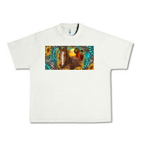 Pistachio horse and desert with sunflowers gemstone Urban Heavy Tee - RanaPortraitStore