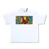 White horse and desert with sunflowers gemstone Urban Heavy Tee - RanaPortraitStore