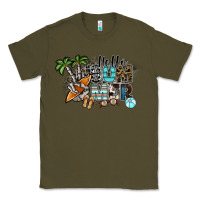 Army Green hello summer Classic Tee - SublimationCraftShop