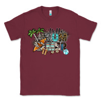 Burgundy hello summer Classic Tee - SublimationCraftShop