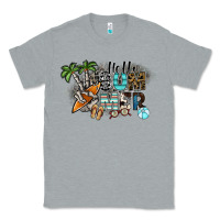Heather Grey hello summer Classic Tee - SublimationCraftShop
