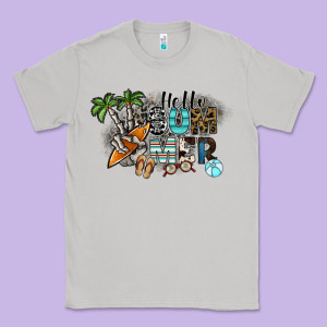 Hello Summer Classic Tee Designed By Sublimationcraftshop