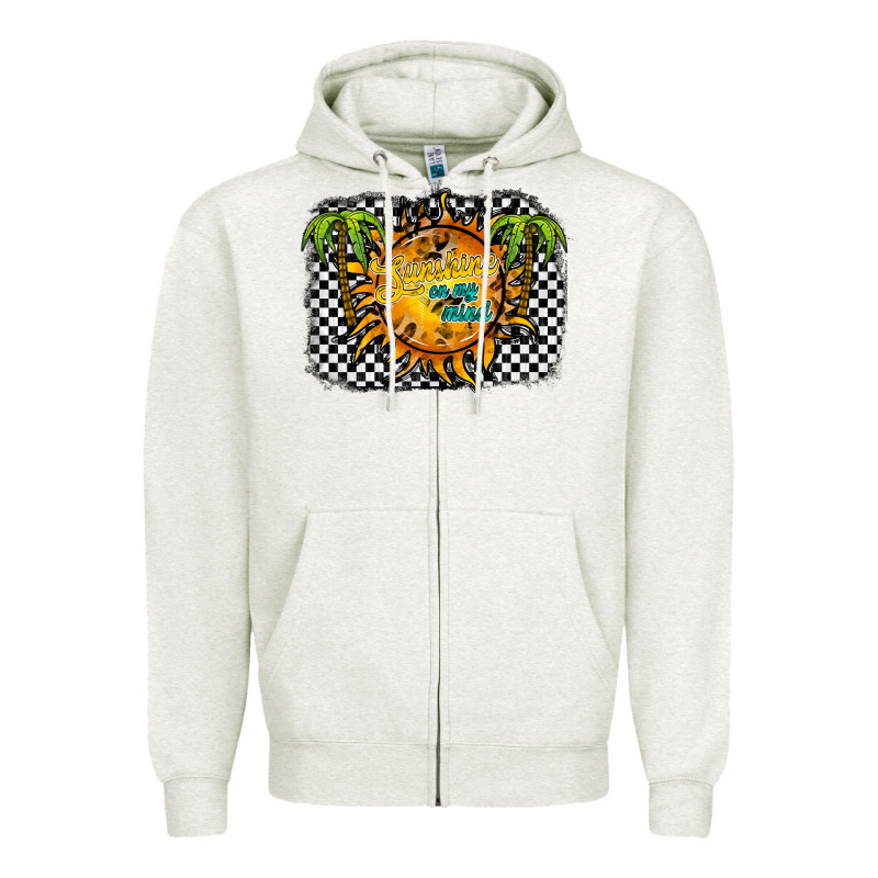 Sunshine On My Mind Zipper Hoodie by RacoonDesign | Teevron
