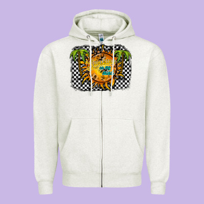 Sunshine On My Mind Zipper Hoodie Designed By Racoondesign