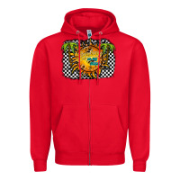Red sunshine on my mind Zipper Hoodie - RacoonDesign