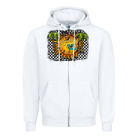 White sunshine on my mind Zipper Hoodie - RacoonDesign