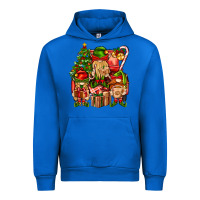 Cobalt Christmas Elf Truck Urban Hoodie - BundleAndBundleShop