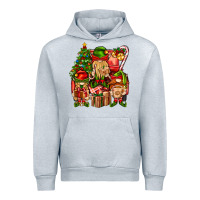 Heather Grey Christmas Elf Truck Urban Hoodie - BundleAndBundleShop