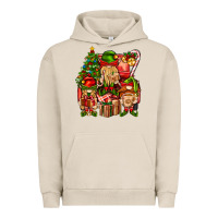 Pigment French Oak Christmas Elf Truck Urban Hoodie - BundleAndBundleShop