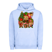 Pigment Grape Ice Christmas Elf Truck Urban Hoodie - BundleAndBundleShop