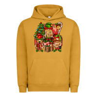 Pigment Peanut Butter Christmas Elf Truck Urban Hoodie - BundleAndBundleShop