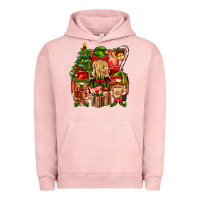 Pigment Salmon Christmas Elf Truck Urban Hoodie - BundleAndBundleShop