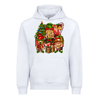 White Christmas Elf Truck Urban Hoodie - BundleAndBundleShop