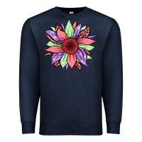 Navy easter spring sunflower Premium Sweatshirt - Jasminsmagicworld
