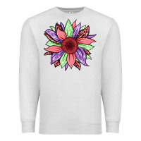 Oatmeal Heather easter spring sunflower Premium Sweatshirt - Jasminsmagicworld