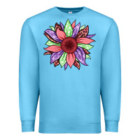 Ocean Blue easter spring sunflower Premium Sweatshirt - Jasminsmagicworld