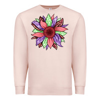 Pale Pink easter spring sunflower Premium Sweatshirt - Jasminsmagicworld