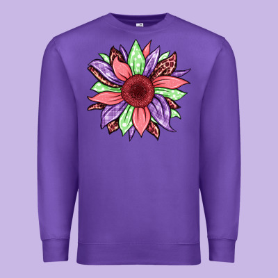 Easter Spring Sunflower Premium Sweatshirt Designed By Jasminsmagicworld