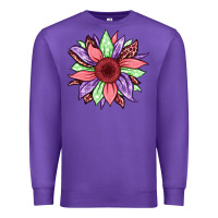 Purple easter spring sunflower Premium Sweatshirt - Jasminsmagicworld
