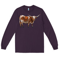 Plum longhorn Long Sleeve Tee - RanaPortraitStore
