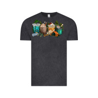 Vintage Black camping coffee cups Vintage Tee - texasbilliewilder