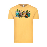 Vintage Mustard camping coffee cups Vintage Tee - texasbilliewilder