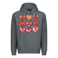 Rock sketch hearts Premium Hoodie - MaliasSmallBusiness