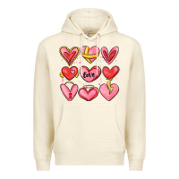 Sandshell sketch hearts Premium Hoodie - MaliasSmallBusiness