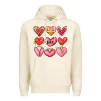 Tofu sketch hearts Premium Hoodie - MaliasSmallBusiness