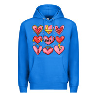 True Royal sketch hearts Premium Hoodie - MaliasSmallBusiness