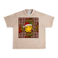 French Oak Christmas smiley face Urban Heavy Tee - BarkalooDesign